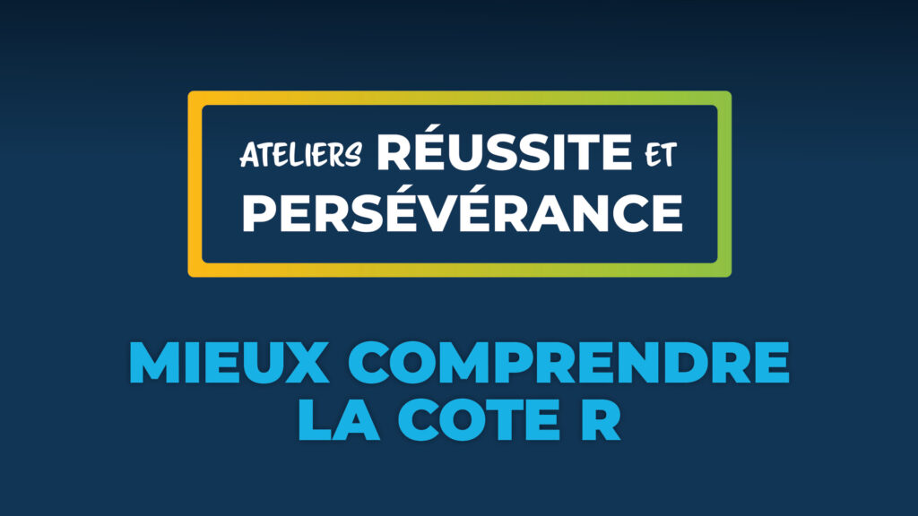 Mieux comprendre la cote R Mieux comprendre la cote R