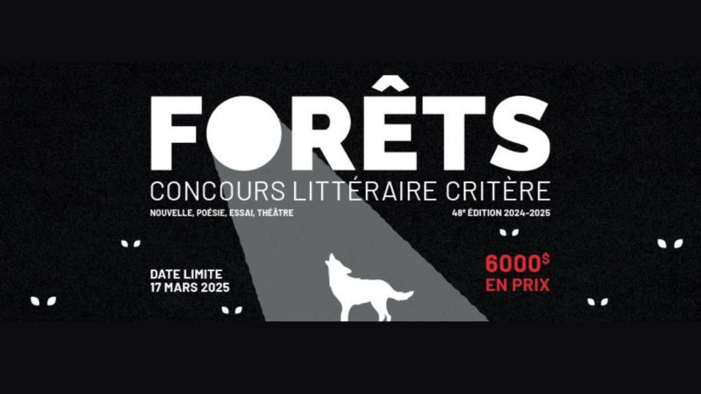 Concours littéraire Critère: Date limite d’inscription